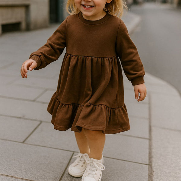 Otroška obleka rjava