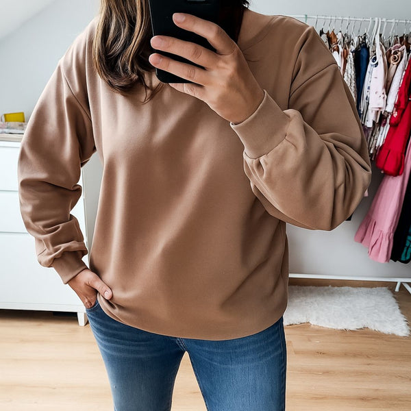 Ženski pulover široki rokavi